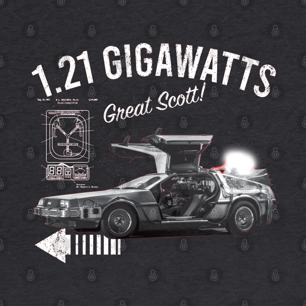 gigawatts back to the future transformer